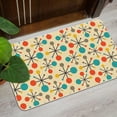 thumbnail image 5 of Mid Century Modern Front Door Mat Atomic Retro Cute Doormats for Floor Comfort Washable Non Slip for Kitchen Farmhouse Outdoor Indoor Front Entrance Kitchen Mats Home Decor 17" W x 29" L, 5 of 6