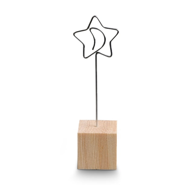 Base de madera Titular de la tarjeta Buffet Reserva de buffet Imagen de clip de clip para vacaciones banquetes de boda mesa de fiesta configuración de decoraciones estrella Noticed HA011595-06