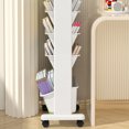 thumbnail image 4 of Taicans 5 Tier Trolley Rolling Book Cart Mobile Bookshelf,Multi-Functional Movable Storage Book Shelves,Slide Out Storage Organizer Narrow Mobile Shelving Unit for office,Dorm,Classroom,Nursery D, 4 of 6