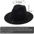 thumbnail image 6 of 2Pcs Fedora Hats for Women Fashionable Classic Wide Brim Womens Fedora Hat, 6 of 6