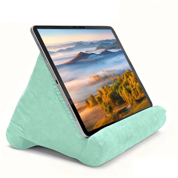 Multi-Angle Soft Sponge Pillow Tablet Stand, Portable Tablet Holder Pillow Pad for Reading, Compatible with Most Tablets