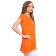 thumbnail image 2 of Women's Casual Solid Color Blouse Tunic Top Shirt, 2 of 4