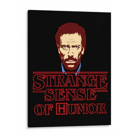Canvas Print Wall Art by Canvas Lab. Ready to hang. 'Stranger Things Mashup' by Ink on Fire. Theme: Quotes,Humor,TV Series,TV Series: Stranger Things. 12x16 in.
