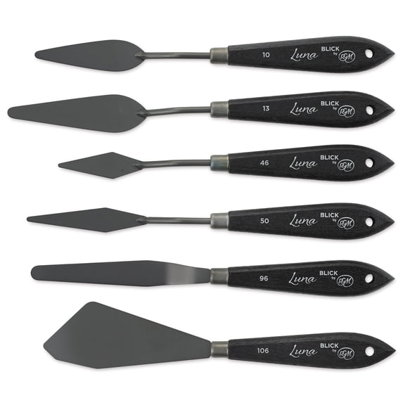 Blick Luna Palette Knife by RGM - Assorted, Set of 6