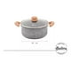 thumbnail image 5 of Cacerola Olla HUDSON 28cm Aluminio Forjado espesor 4mm Antiadherente Granito con Tapa cristal, 5 of 9