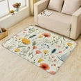 thumbnail image 2 of Floral Rugs for Living Room - 4x5 Rug - Floral Rug - Colorful Flower Area Rug - Botanical Rugs - Spring Plant Girls Carpet S-&257, 2 of 7