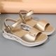 thumbnail image 5 of MKLEKYY Sandalias de Piso para Mujer, Sandalias de Playa Transpirables de Moda de Verano para Mujer Con Tela de Patchwork, 5 of 5