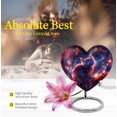 thumbnail image 5 of Mystic Nature Cremation Heart Urns For Human Ashes Adult Male - Burial Urns For Cremated Remains - Decorative Heart Urns For Ashes - Urns For Ashes Adult Female Mother (Size -3inch, 1pcs), 5 of 5