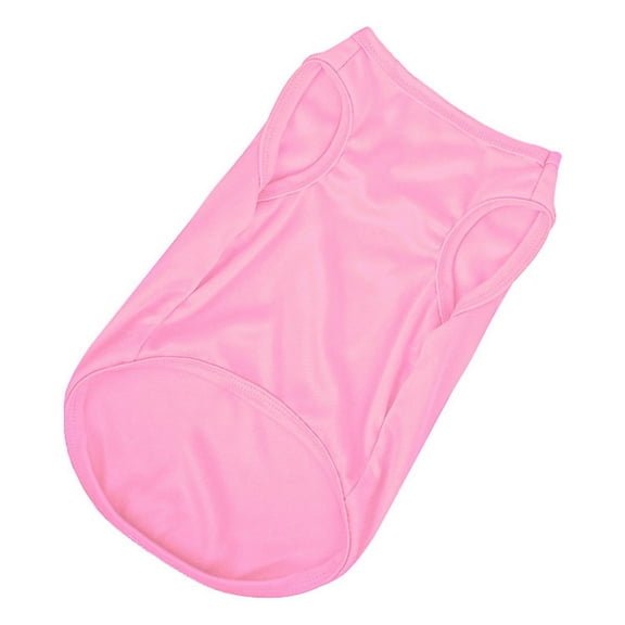 Shirts Breathable Dog Clothes Pet Sleeveless Vest Lightweight Stretchy Tank Top T Shirts for Small Medium Large Dogs Boy Girl,Pink,L