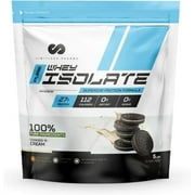 Limitless Pharma Limitless Pharma Pure Whey Isolate | High Protein Whey Isolate Powder | 27g Protein, 6g BCAAs, Sugar Free, Gluten Free, Low Carb, Low Lactose | 74 Servings, 5LB (Cookies N' Cream)