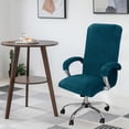 thumbnail image 6 of Stretch Office Chair Covers, Soft Rotating Chair Slipcovers Velvet Computer Office Chair Covers Desk Chair Covers with Arm Covers for Office Chair-Camel-X-Large, 6 of 7