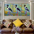 thumbnail image 2 of Hieng Unframed Canvas Print Oil Painting Black Crow Bird Artwork Crow Original Art Animal Wall Art Decor Gift, 2 of 6