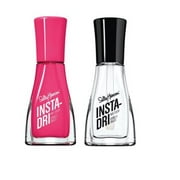 (Bundle) Sally Hansen- Insta Dri 3.0-Watermelon Wizz-0.31 fl oz and Sally Hansen- Insta Dri Clearly Quick-0.31 fl oz
