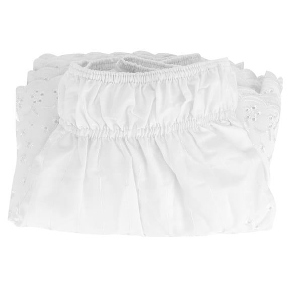 Floral Elastic Dust Ruffle Bed Skirt - Wrap Around Easy Fit Design for Twin and Full Size Beds (120 x 200cm)