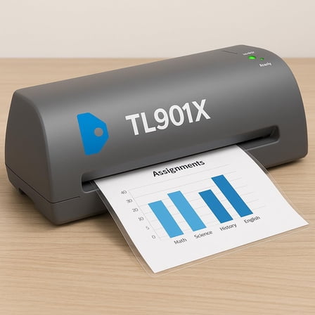 TL901X Thermal Laminator, 1 Laminating Machine, Gray, Laminate School Assignments and Documents, for Dorm Room or School Supplies, 9 in.