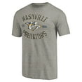 thumbnail image 2 of Men's Ash Nashville Predators Heritage Tri-Blend T-Shirt, 2 of 3