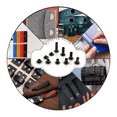thumbnail image 4 of 90Sets Chicago Screws Kit,6 Sizes Screw Rivets Metal Chicago Binding Screws for DIY Repair Leather Craft Belt Black-Grey, 4 of 6
