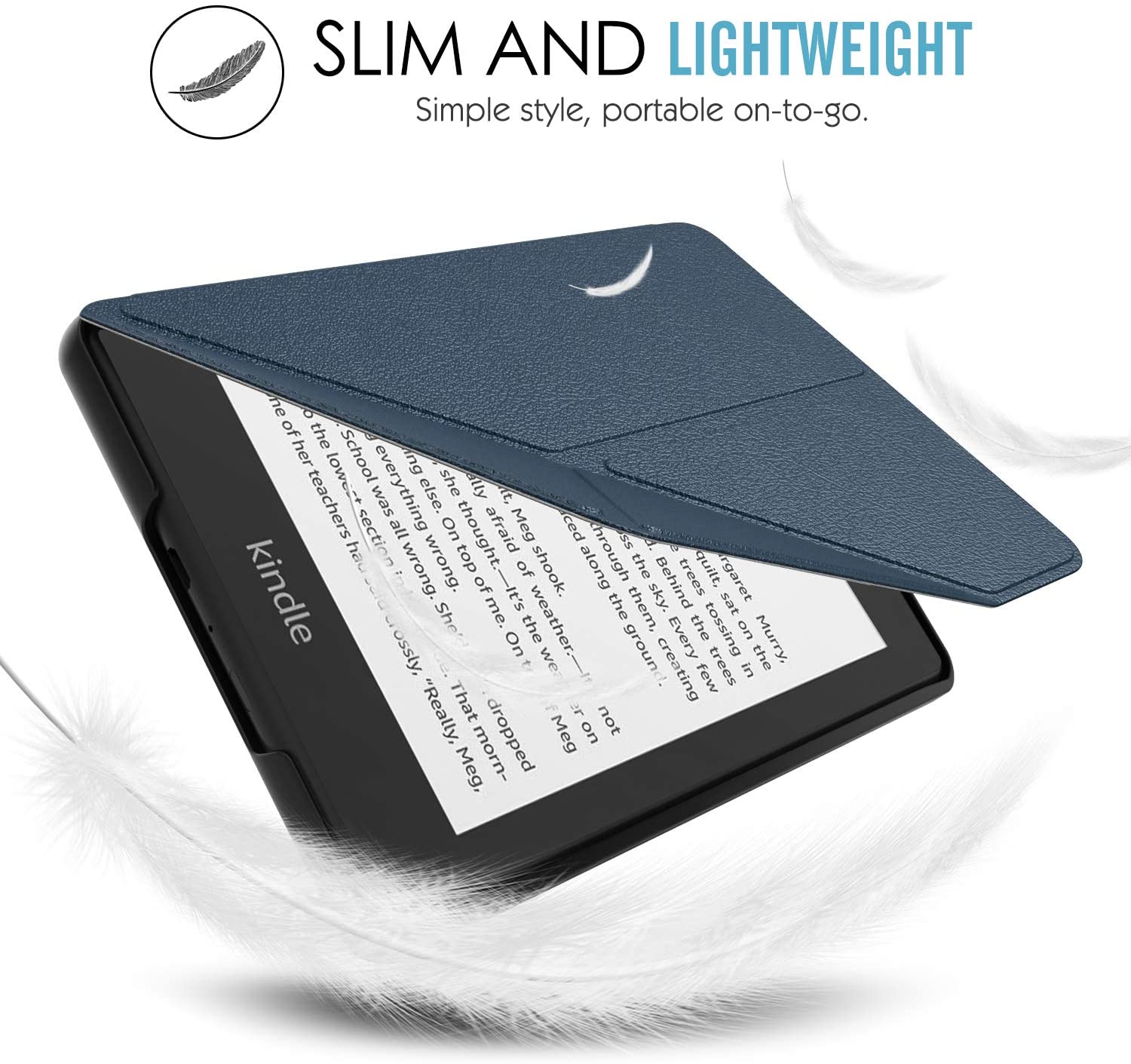Étui Origami Kindle 10e Génération 2019 - Coque Mince Avec Réveil/Sommeil Automatique, Support Pliable