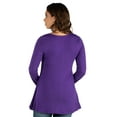 thumbnail image 3 of 24seven Comfort Apparel Long Sleeve Maternity Swing Tunic Top, 3 of 4