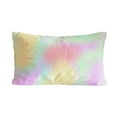 thumbnail image 2 of ToyKingdee Rainbow Color Pillowcase, Silky Soft Satin Throw Bed Pillow Cover Case, Fantasy Colorful Swirl Breathable Pillow Sham Decorative Protector for Bed, 2 of 6