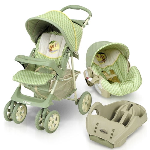 winnie the pooh baby stroller and carseat