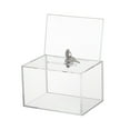 thumbnail image 4 of Caja de donación de acrílico, caja para rifa transparente con cerradura con ranura, buzón de correo, urna de , urna de votación para escritorio, 4 of 9
