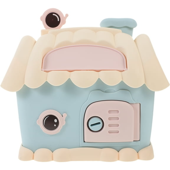 Children's Piggy Bank Kids Toys House Shaped Banks Unbreakable Money Cartoon House-shaped Areoplanes