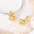 thumbnail image 4 of Dije Dorado de Concha Abrible Bañado en Plata, 4 of 8