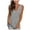 Gray, variant on Tops for Women Casual Solid V-Neck Gradient Sleeveness Tops Loose Blouses Summer Sale