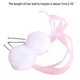 thumbnail image 3 of Pompom Ribbon U-Shaped Hair Pins Alloy Vintage Hair Sticks Chinese Hair Pin Hairstyle Chignon for Girls Cosplay Hairpin, 3 of 4