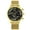 Yellow, variant on Fashion Simple Stainless Steel Band Watch Three Eyes Calendar Men'S Quartz Watch Business Sports Multi-Scene Use