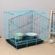 thumbnail image 2 of Jaula plegable con inodoro para perros, caniches, perros pequeños y medianos, gatos, conejos y mascotas (azul), 2 of 5