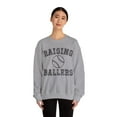 thumbnail image 4 of Raising Ballers Baseball Sweatshirt, Baseball Mom Shirt Retro Mama Gift, 4 of 5