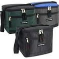 thumbnail image 6 of Fridge Pak, Unisex 6 Can Insulated Soft Cooler Bags, Lunch Bag, Waterproof Leak Proof Cooler Bags Insulated - Black on Green, 6 of 7