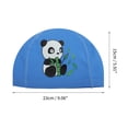 thumbnail image 4 of Unique Bargains 1 Pc Knitted PU Elastic Cartoon Animal Swim Cap Blue, 4 of 6