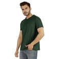 thumbnail image 3 of Inkmeso T-Shirt Uni Henley pour Hommes en Coton à Manches Courtes avec Poche, 3 of 7