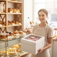 thumbnail image 4 of 12x12x10 inch Cake Box 25 count, Window 2 pieces for Tier and Multi-Layer Cakes Bakery Boxes, 4 of 7