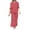 Pink, variant on LEKWK Linen Sets for Women 2 Piece Plus Size Long Sleeve Crewneck Loose Fit Tops and Wide Leg Palazzo Pants Summer Casual Beach Vacation Outfits