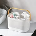 thumbnail image 3 of Cestas de almacenamiento de plástico Rawiri con asas, cesta organizadora de estantes para ducha para baño, cocina, dormitorio, 3 of 7