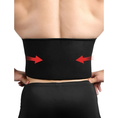 Black Neoprene Waist Trimmer Exercise Training Tummy Belly Belt Body