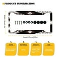 thumbnail image 7 of Renewold Southwest American Tribal Brown Black Car License Plates Frame Aluminum Vanity Tag Frame Accessories with Screws, License Plate Holder, Set of 2, 7 of 7