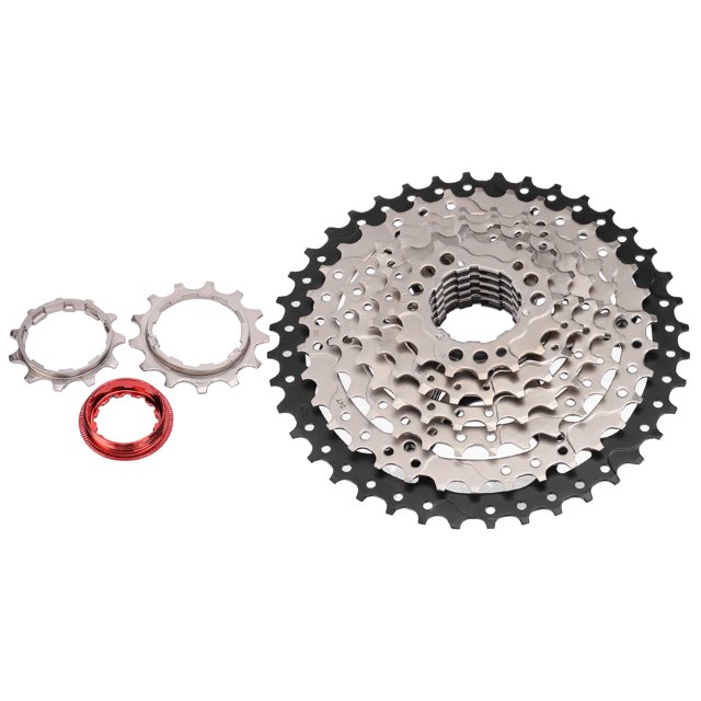 Piñón de cassette de Rueda libre de bicicleta 8 velocidades 11-40T Sincero Plata Negro