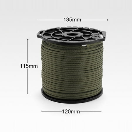 

Walmeck Outdoor Multi-function Spool 9-core Paracord Rope 4mm Thick Binding Rope Clothesline Tent Wind Rope Climbing Rope