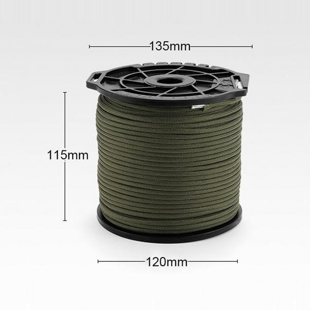 Outdoor Multi-function Spool 9-core Paracord Rope 4mm Thick Binding Rope  Clothesline Tent Wind Rope Climbing Rope sand 