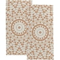 thumbnail image 4 of GZHJMY Soft Hand Towels, 2 Pack Towels Brown Kaleidoscopic Effect Absorbent Washcloths Multipurpose for Bathroom Gym Hotel Spa, 4 of 6