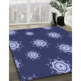 thumbnail image 2 of Ahgly Company Indoor Square Patterned Lapis Blue Area Rugs, 7' Square, 2 of 6