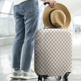 thumbnail image 2 of Beige and White Checkerboard Pattern Luggage Cover Fashion Suitcase Cover Baggage Covers Fit 25-28 Inch Luggage (Go Travel), 2 of 5
