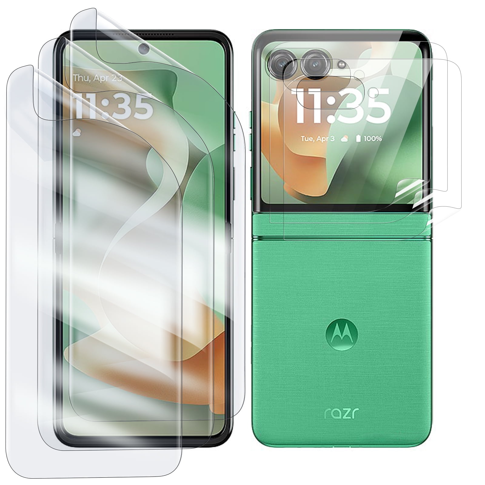 2 Pack Supershieldz Tempered Glass Screen Protector For Motorola Razr Plus (2024) - Full Coverage