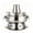 Silver, variant on Traditional Chinese Hot Pot, Vintage Shabu Shabu Pot with Chimney, Multifunctional Stainless Steel Cooking Pot, Hotpot for Family Celebrations Parties