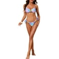 thumbnail image 2 of INSPIRAR CHIC Conjuntos de Bikini de Escamas de Pescado para Mujeres de 2 Piezas con Tirantes Ajustables, Parte Superior y Parte Inferior Triangular, 2 of 5